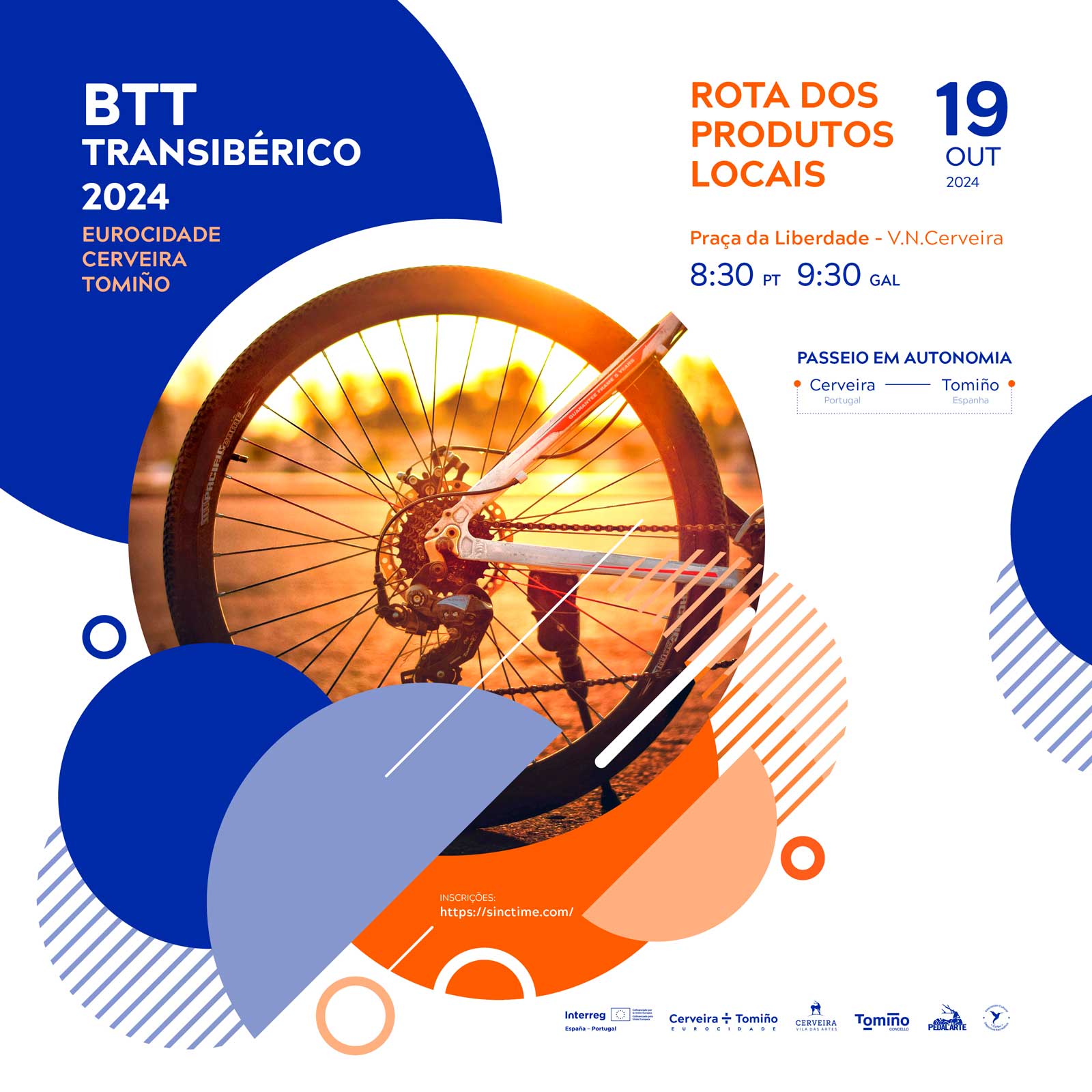 Aventura sobre rodas na Eurocidade Cerveira-Tomiño co BTT Transibérico 2024