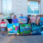 Tomiño e Cerveira quedaron retratados no Certame de Pintura ao Aire Libre Antonio Fernández