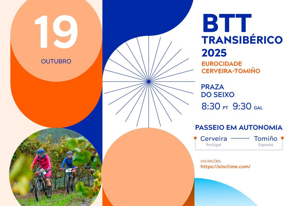 Unha ruta en bicicleta para descubrir fronteiras co II BTT Transibérico 2025 da Eurocidade Cerveira-Tomiño