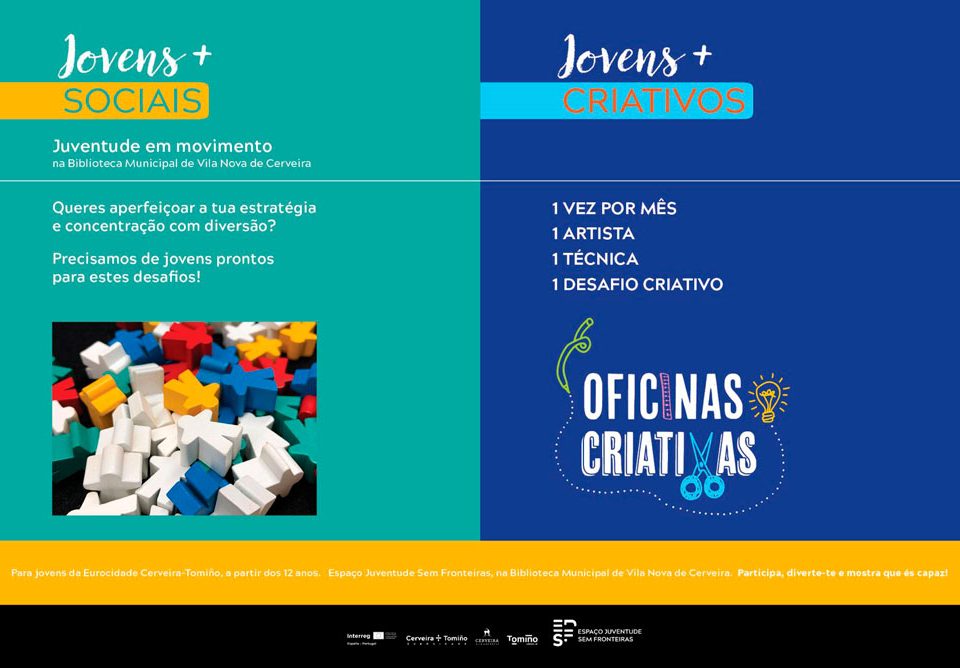 Biblioteca Municipal dinamiza atividades para “Jovens + Criativos” e “Jovens + Sociais”
